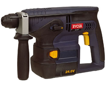 Ryobi CRH 240 RE Cordless SDS+ Hammer Drill (2 x 24 Volt 2.0Ah Ni-Cad Batteries)